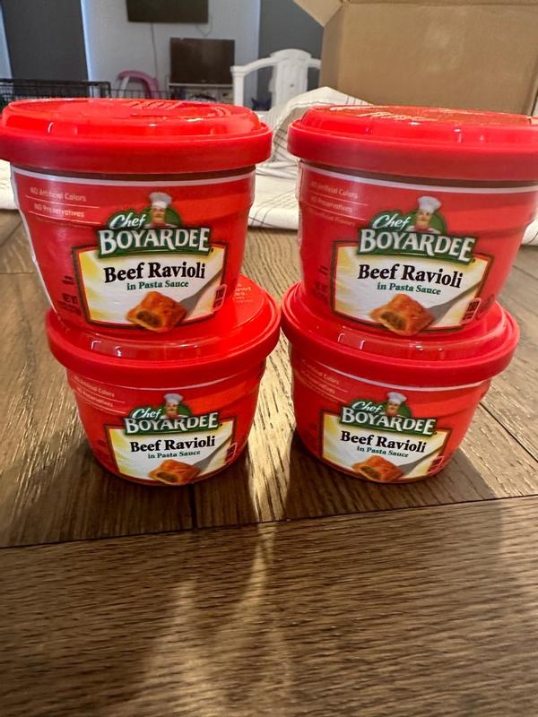 Chef Boyardee Microwave Mini Bites Micro Beef Ravioli 7.5oz Cup