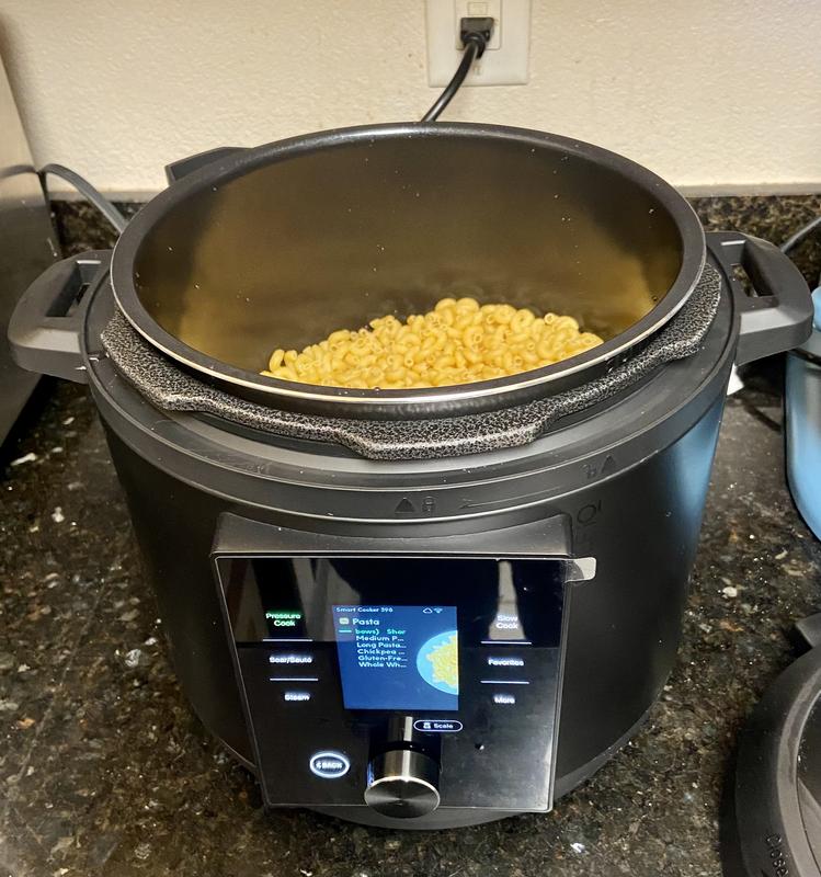 Scale to calculate the amount of water needed to boil pasta