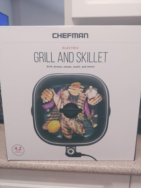  Chefman 3-In-1 Electric Indoor Grill Pot & Skillet