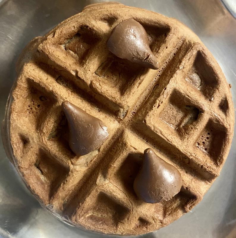 Chocolate filled waffles