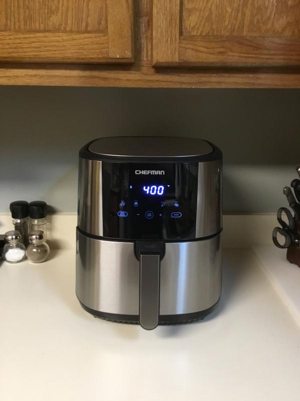 Chefman 8-Quart Stainless Steel Air Fryer in the Air Fryers department at