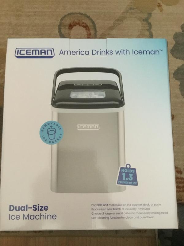 Iceman Dual-Size Ice Machine, Space Saving Portable Countertop Ice Maker  Machine 