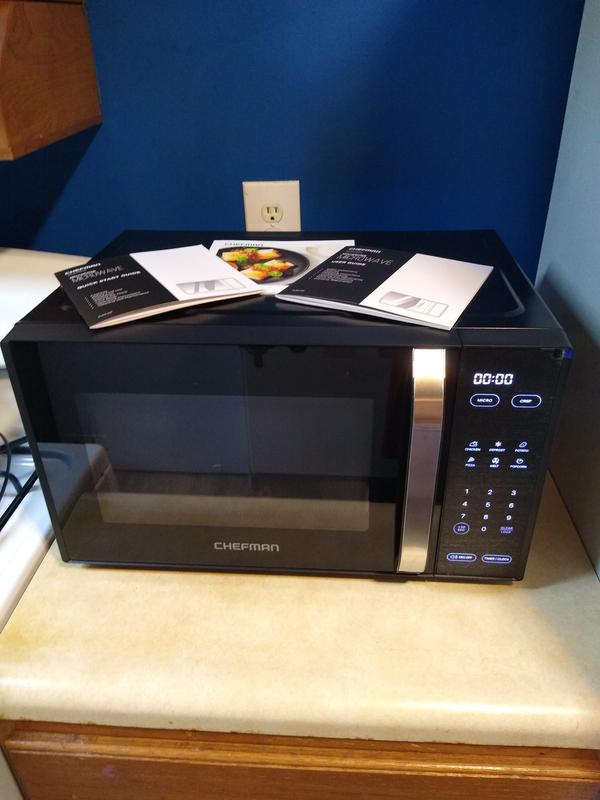  Chefman MicroCrisp Countertop Digital Microwave Oven, Unique  Cook & Crisp Power Combo, 1.1 Cu Ft, Dual-Cook 1000W Microwave + 1500W  Crisper, 6 Touch Presets, Digital Display, Stainless Steel Handle: Home 