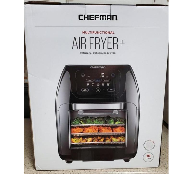 Chefman Black Air Fryer Oven 1700W Touch Control Programmable