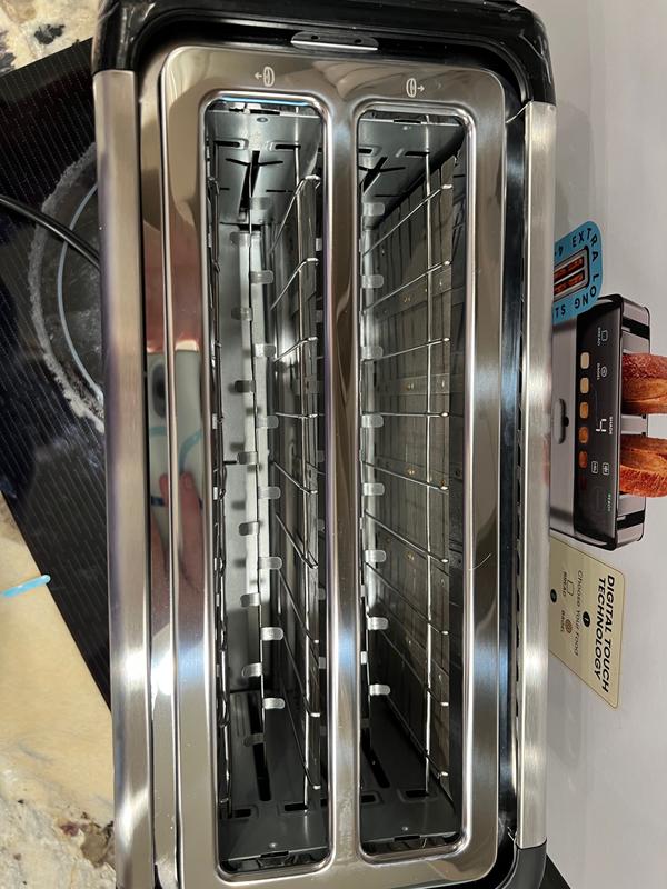 Chefman 1500 W 4-Slice Stainless Steel Digital Long Slot Toaster