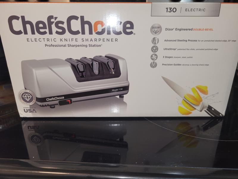 Chef's Choice Model 130 3-Stage Professional Electric Knife Sharpener, - Chef's  Choice by EdgeCraft