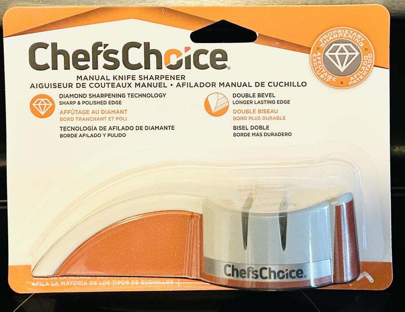 Chef'sChoice Manual Knife Sharpener for 20-Degree Knives, G477, White