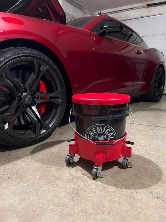 Chemical Guys ACC1001R Professional Bucket Dolly – Creeper-Style For Easy Detailing, Holds 5-Gallon Buckets