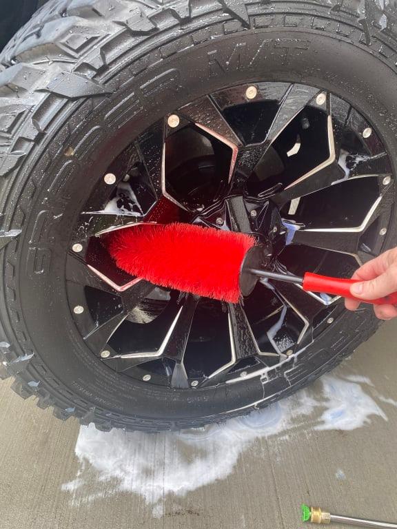 Chemical Guys ACC607 Pennello Little Red Rocket Per Dettaglio Auto - Setole Morbide E Dorso Flessibile