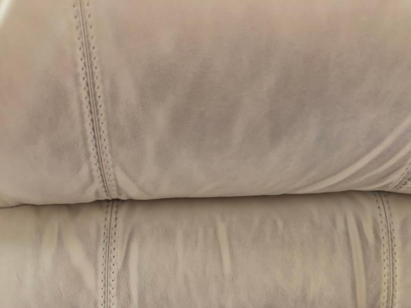 Leather sofa top cushion