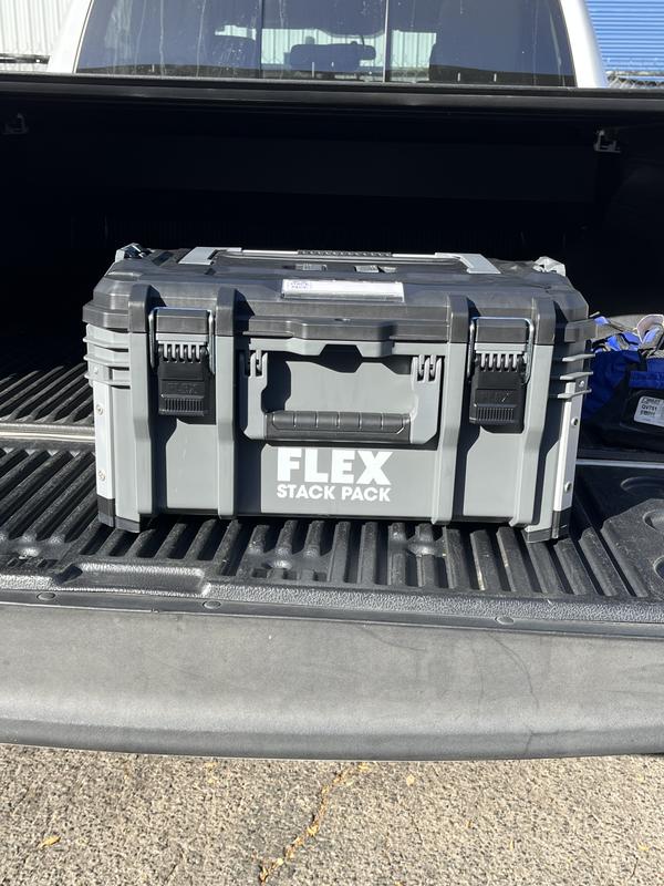 FLEX STACK PACK Medium Tool Box 22-in Gray Metal Lockable Tool Box