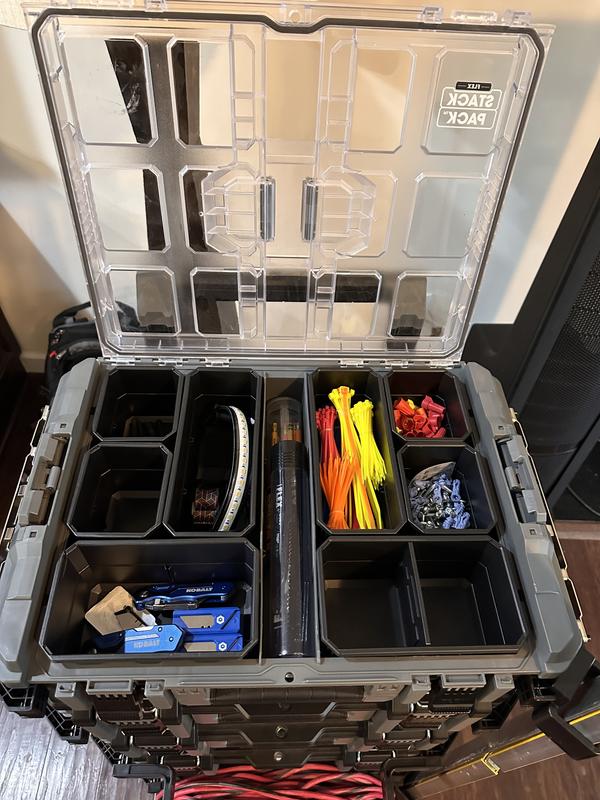 Tri Compartment Insert Organizer for Packout 22in Rolling Tool Box