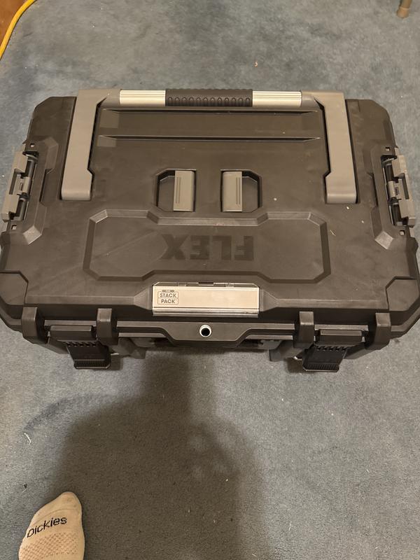 FLEX STACK PACK Medium Tool Box 22-in W x 11.7-in H x 15.6-in D Metal ...