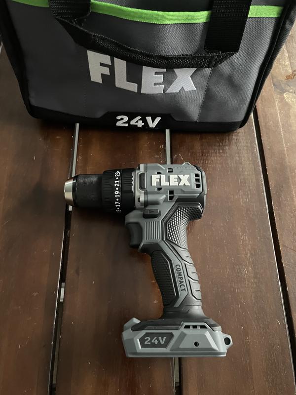 FLEX COMPACT 1/2-in 24-volt Variable Speed Brushless Cordless Hammer Drill  (1-Battery Included) in the Hammer Drills department at