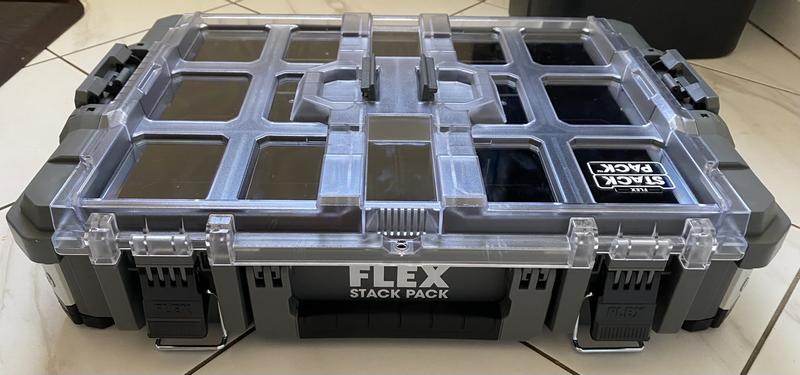 FLEX STACK PACK Organizer Box 22-in Gray Metal Lockable Tool Box in the  Portable Tool Boxes department at