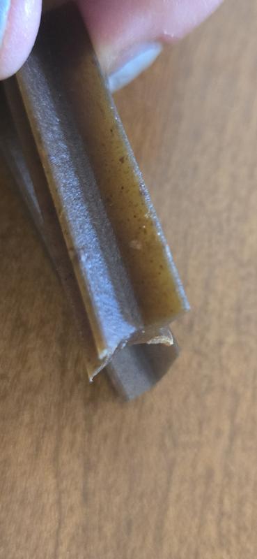 Sharp when snapped in half