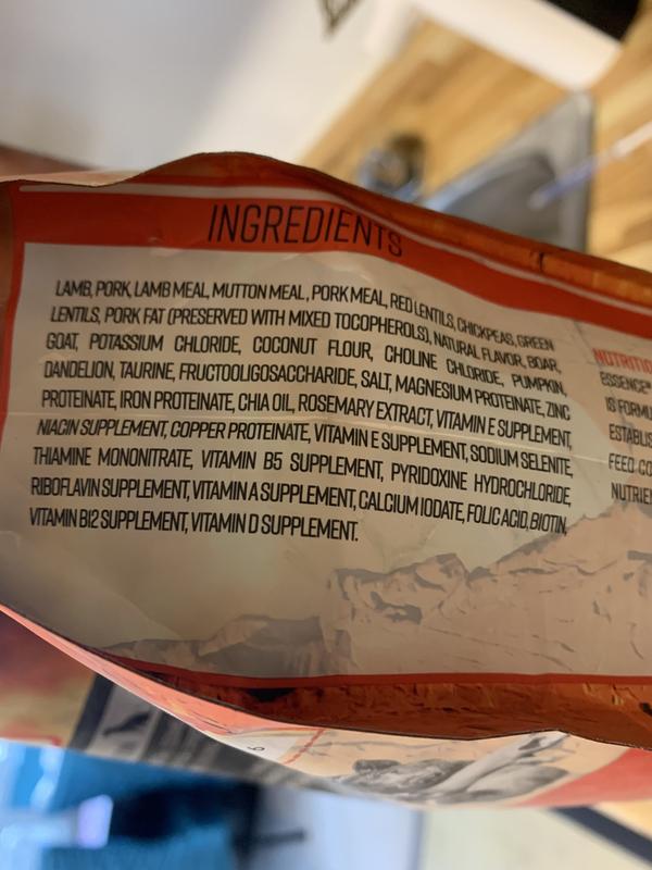 Actual nutritional information that doesn’t match the website description.