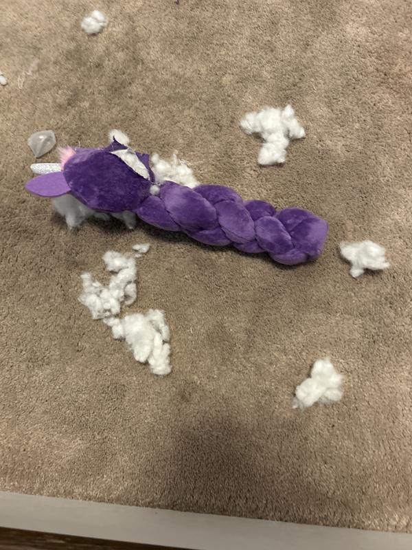 Nina Ottosson by Outward Hound Twistiez Interactive Unicorn Plush Puzzle Dog Toy, Purple