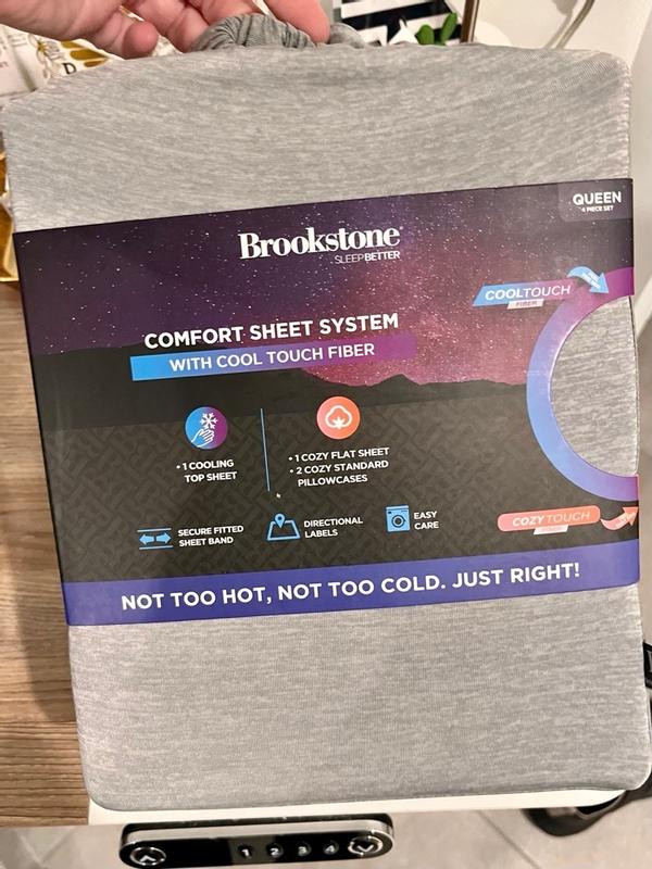 Brookstone Comfort Sheet System decoratd