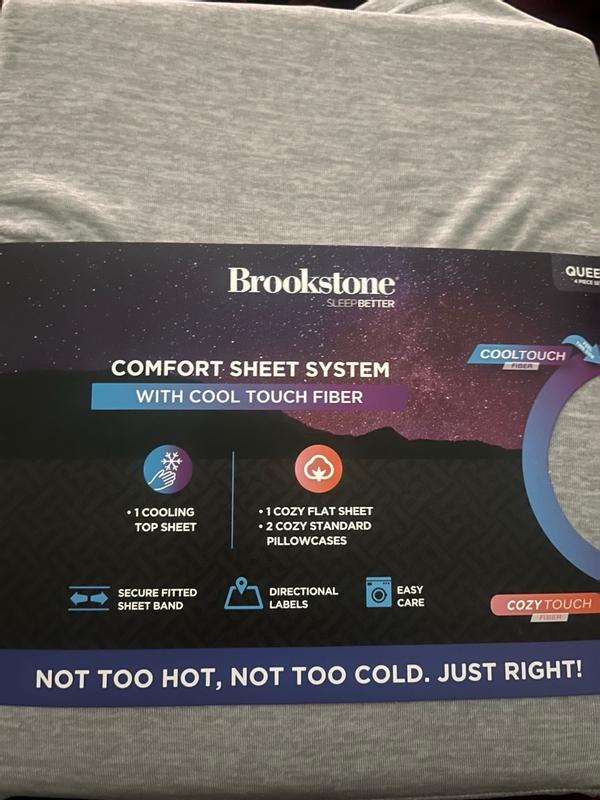 Brookstone Comfort Sheet System decoratd