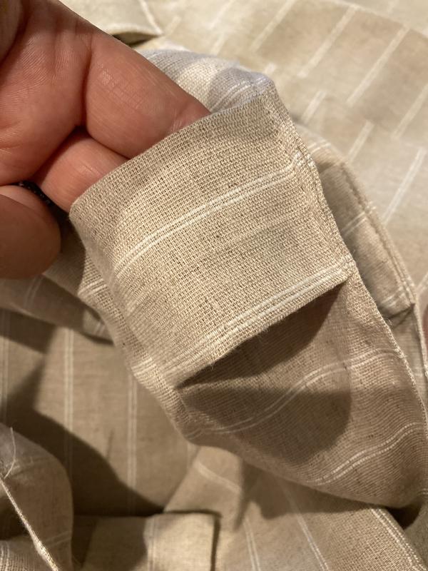 Back rod pocket easy to insert rod and hidden when hanging