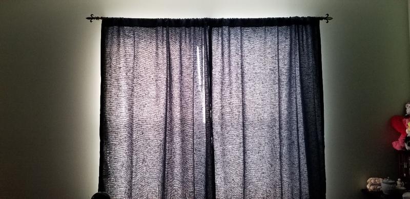 Customer photo for "Nice color and helps darken a room."