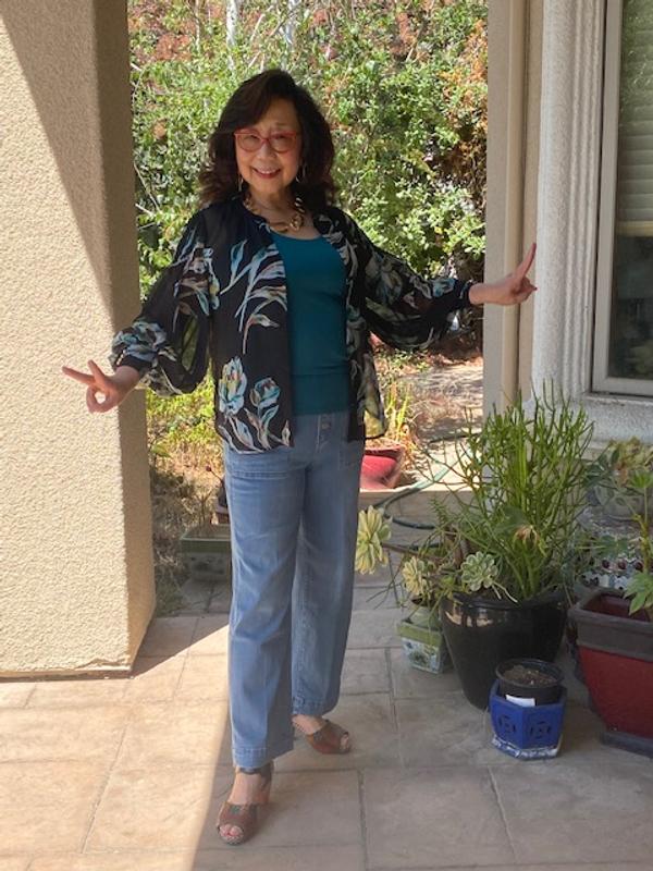 Chiffon Sheer Floral Shirt - Chico's Chiffon Sheer Floral Shirt - Chico's