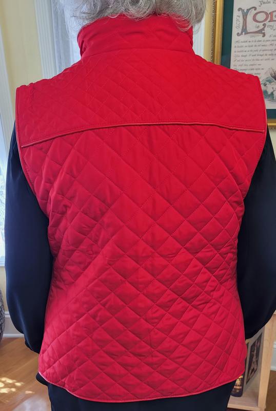 Rib Trim Quilted Vest - Chico's