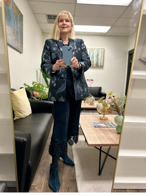 k*o様 Floral Jacquard Double Breasted Shi k*o様 Floral Jacquard Double Breasted Shi CHS_FLORAL JACQUARD