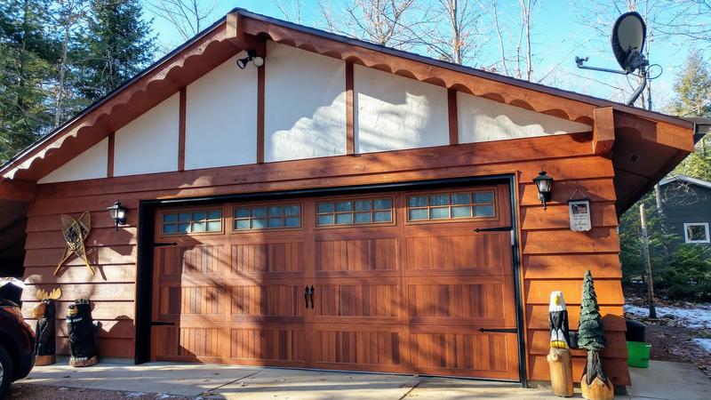 Stamped Carriage House Garage Doors By, One Clear Choice Garage Doors Reviews