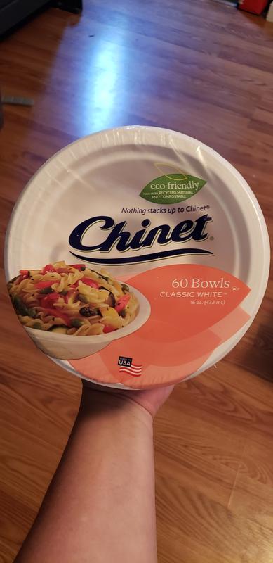 Chinet Bowls Classic White 16 oz - 60 ct pkg