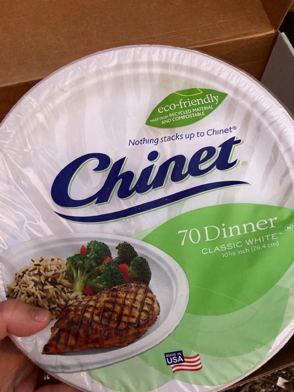 Chinet Classic Dinner Paper Plate, 10.38 (165 ct.)