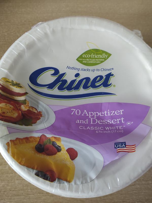 Chinet® Classic Dessert Paper Plates - White, 70 ct / 6.75 in