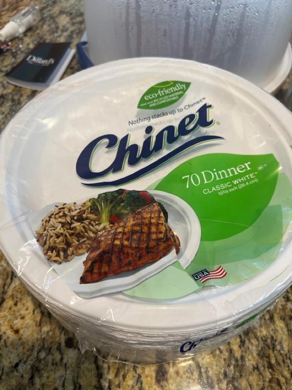 Chinet Classic Dinner Paper Plate, 10.38 (165 ct.)