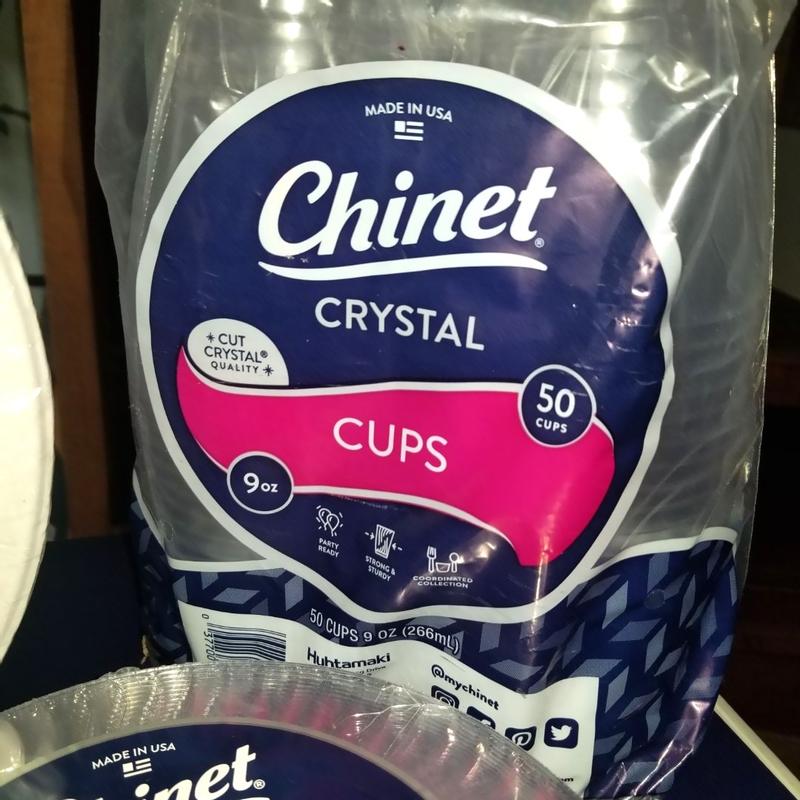 Chinet 9-Oz. Crystal Cups, 100 ct. - Clear