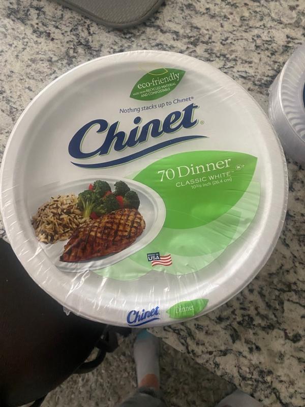 Chinet Classic Dinner Paper Plate, 10.38 (165 ct.)