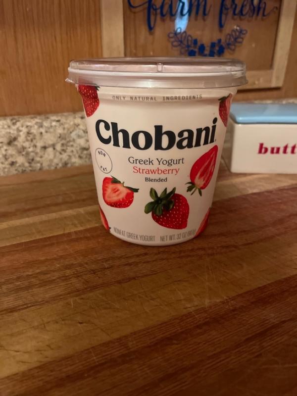 Chobani Blended Non-Fat Greek Strawberry Yogurt 32 oz | Meijer