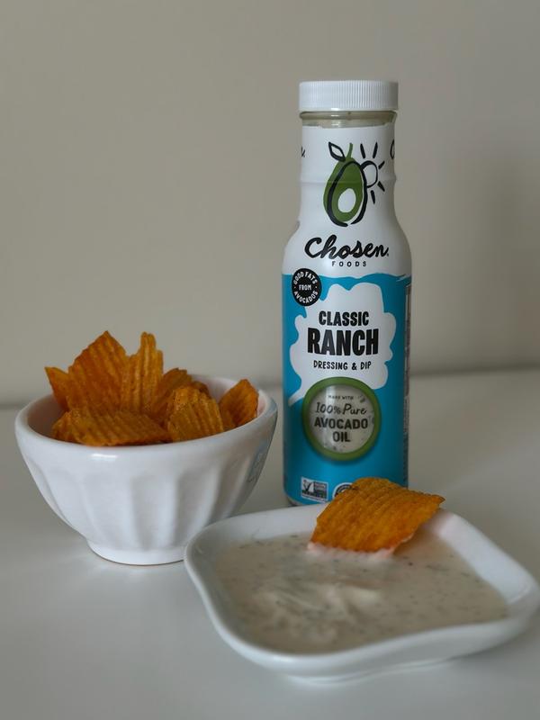 chosen foods classic ranch dressing Buy at Free Shipping $35+ in Canada ACTIVE-2-5-19 free of soybean oil Organza Scoop Neck A-Line Dip Color:White Pearl
