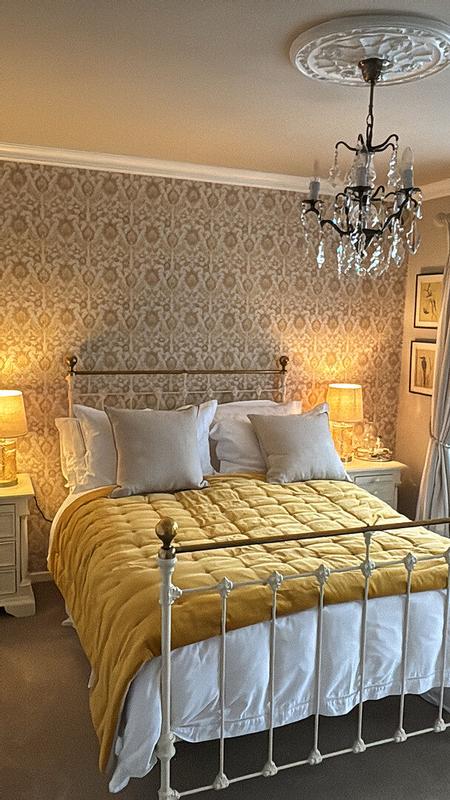 Customer photo for "Jaipur turmeric throw is gorgeous"