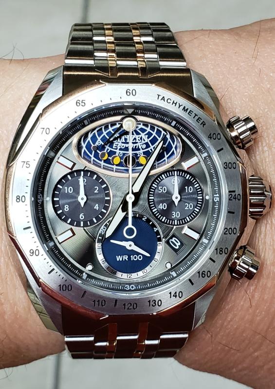 Moon Phase Flyback Men s Chronograph AV3006 50H Watch CITIZEN