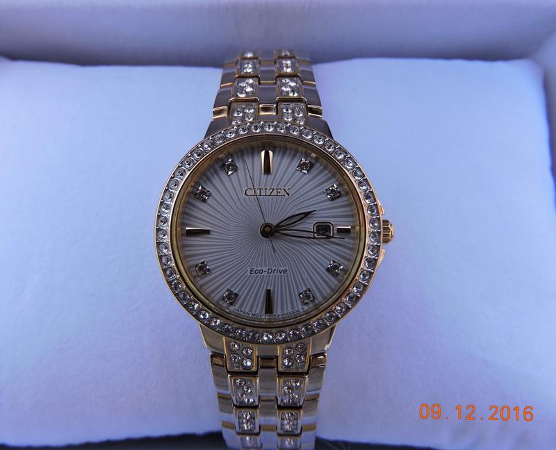 Silhouette Crystal - Ladies Eco-Drive Sparkle Dimaond Watch | CITIZEN