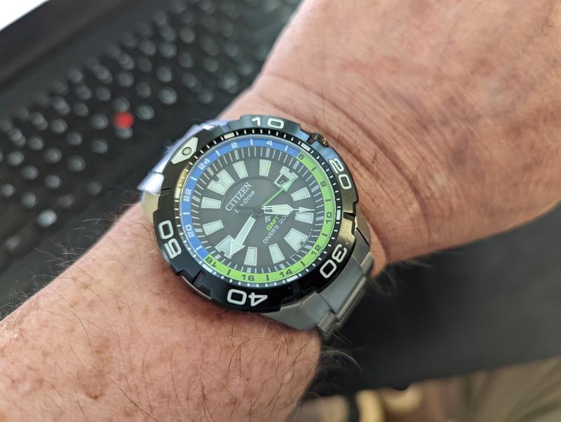 Citizen eco drive online gmt diver