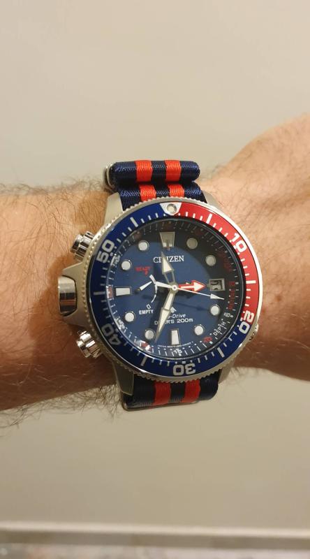 Citizen discount pepsi bezel