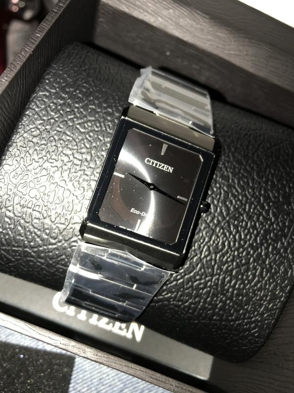 Stiletto Black Dial Stainless Steel Bracelet AR3107-57E | CITIZEN