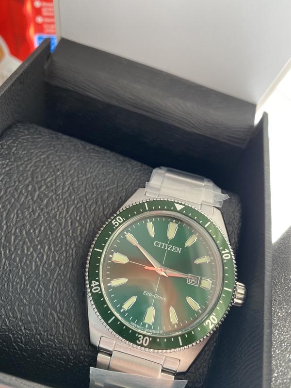 Citizen Vintage Brycen Sport Eco-Drive Green Dial Watch | CITIZEN