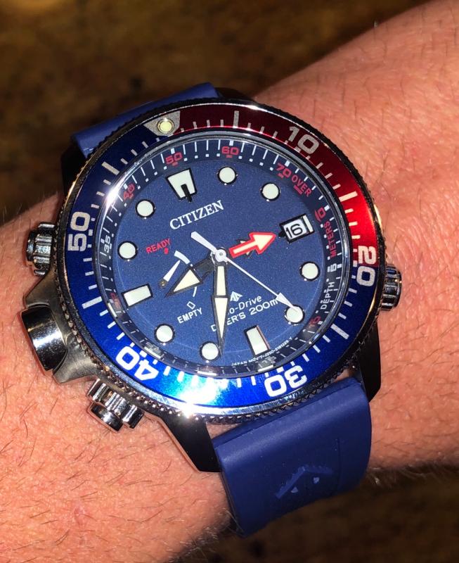 Citizen Promaster Aqualand Eco Drive Blue Dial Watch CITIZEN