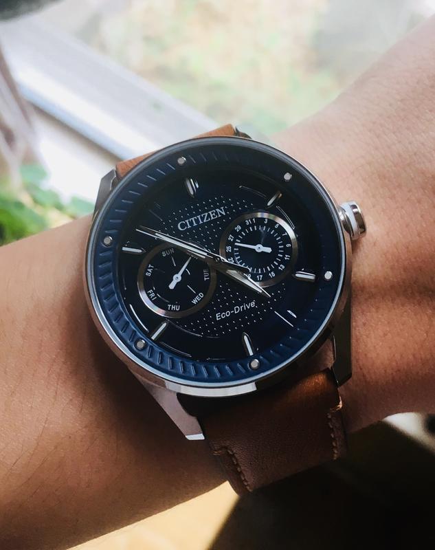 Citizen leather outlet watch