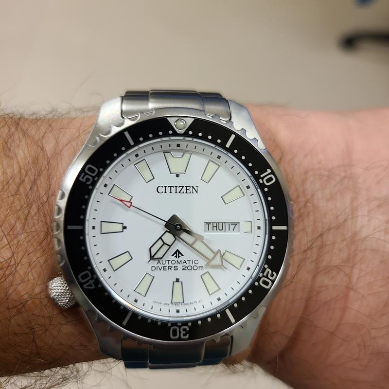 Citizen white dial clearance diver