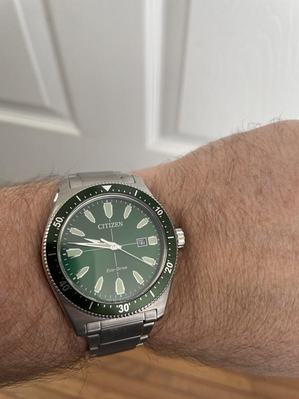 Citizen Vintage Brycen Sport Eco-Drive Green Dial Watch | CITIZEN