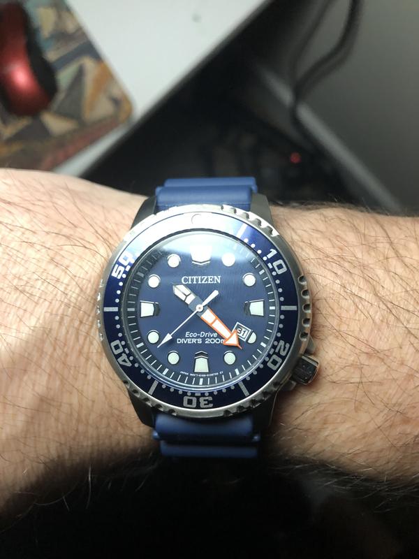 Promaster Diver-Men's Eco-Drive BN0151-09L Blue Diver Watch